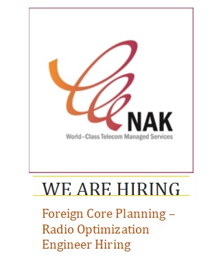 Time Extension** tender No.: 20200420-02 "Foreign Core Planning/Radio Optimization Engineer Hiring**